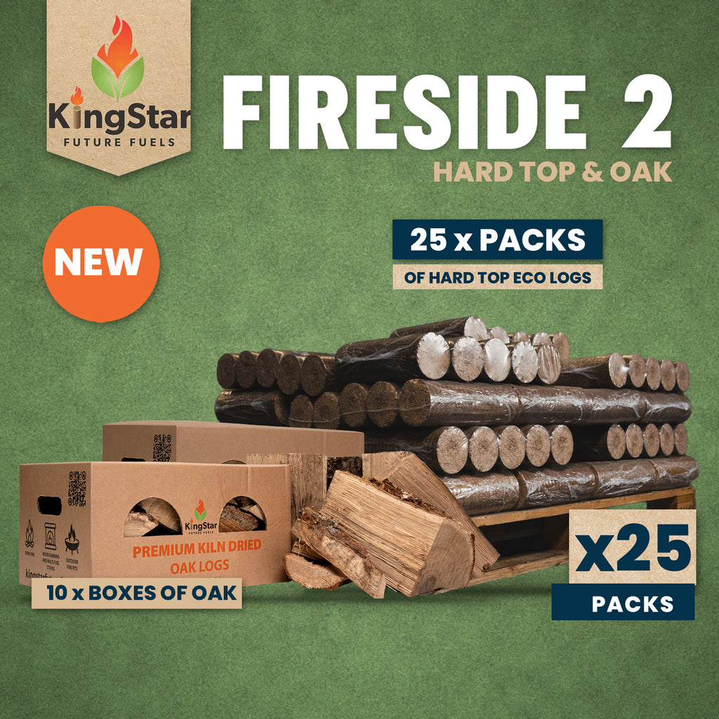 Fireside 2 – Hardtop Eco Logs & Kiln Dried Oak