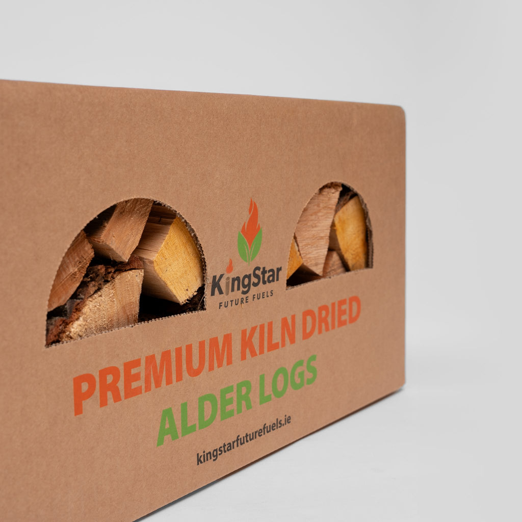 Kingstar Premium Kiln Dried Alder Logs box