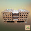 eco fire logs hard top half pallet of 25 packs alternative to peat briquettes