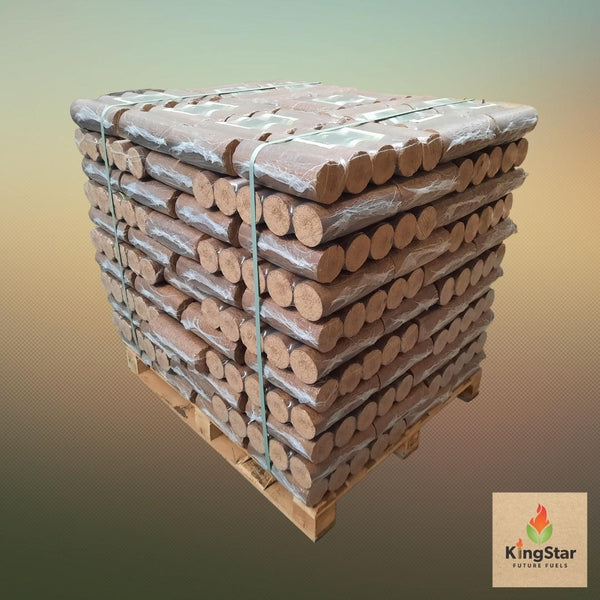eco fire logs hard tap full pallet of 100 packs alternative to peat briquettes